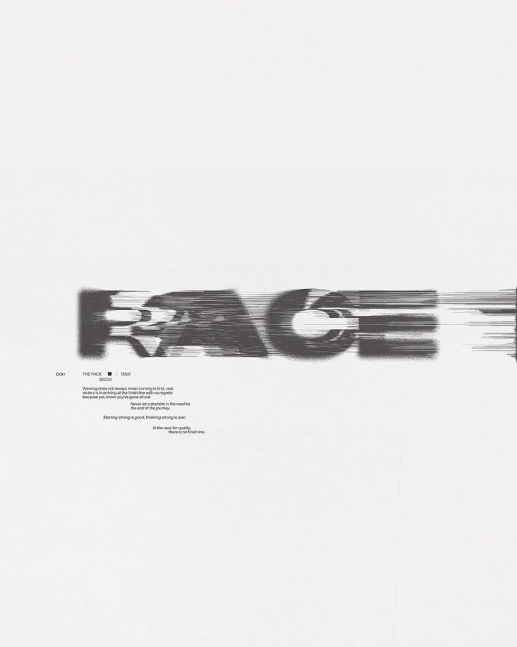 RACE glitch poster