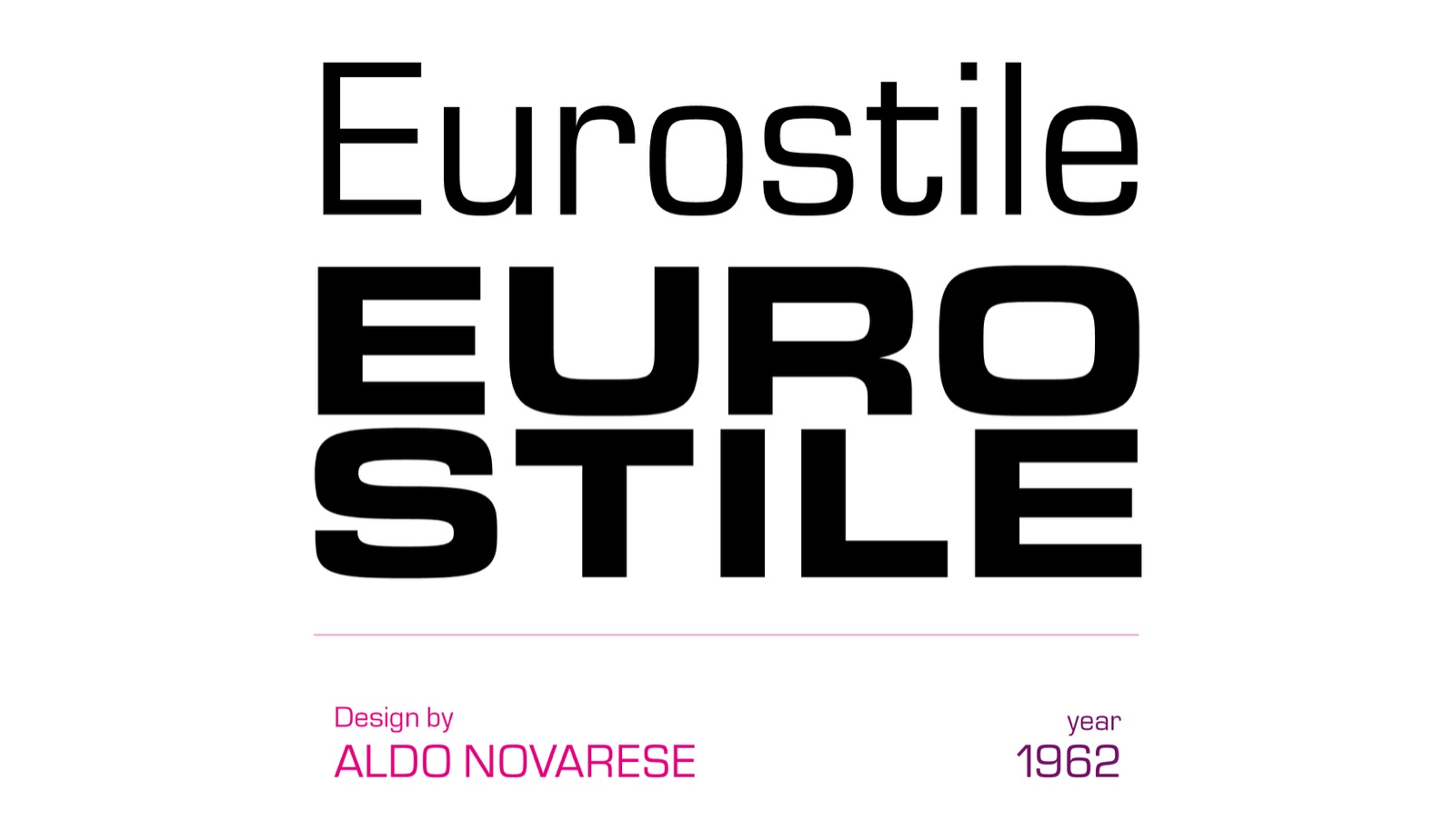 Eurostile by Aldo Novarese